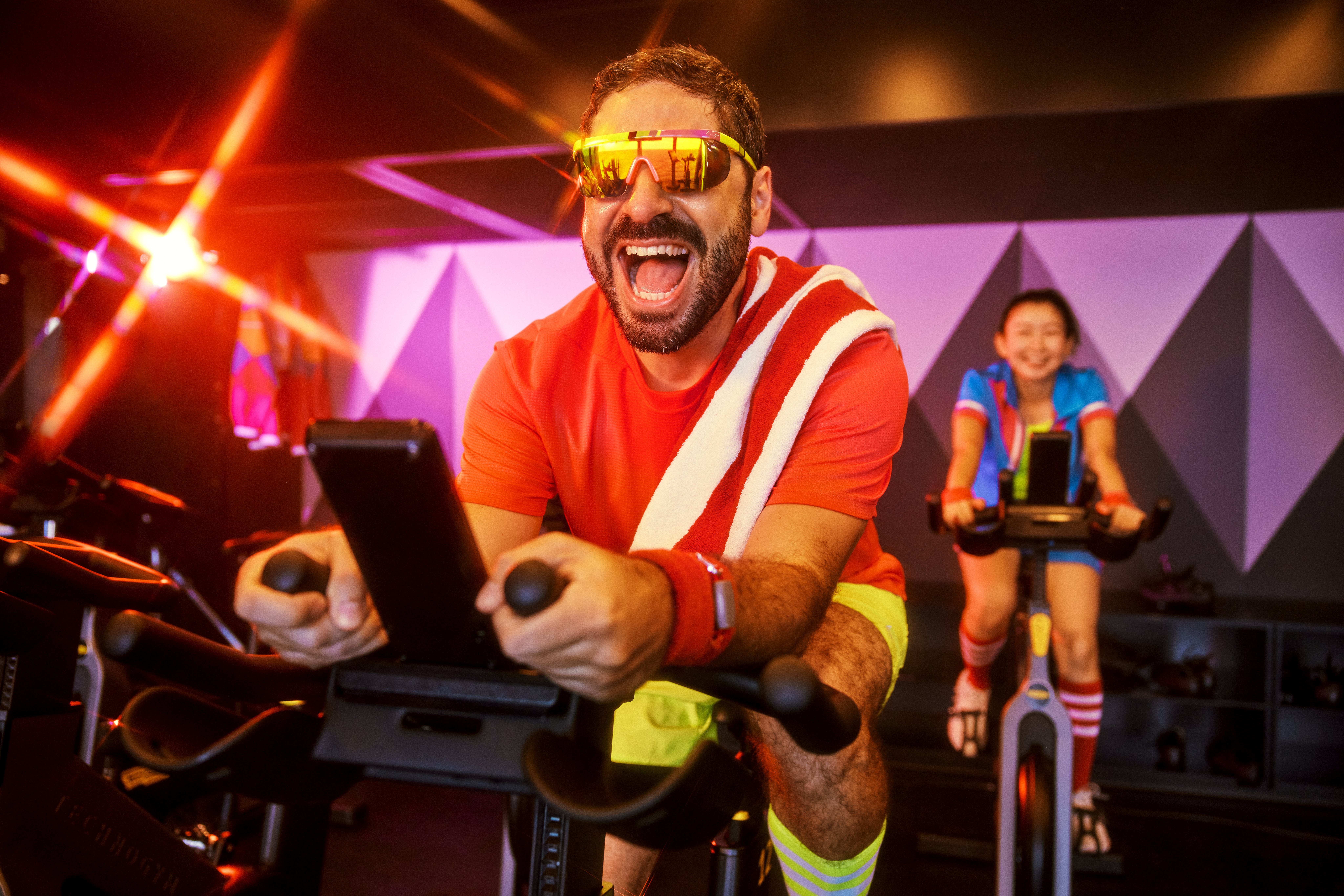 Hop on a bike for a ride at the gym!