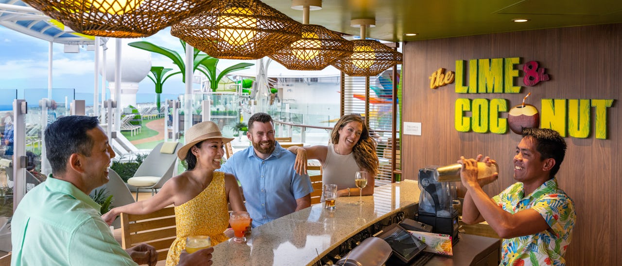 Frozen cocktails are on tap at The Lime & Coconut bar!