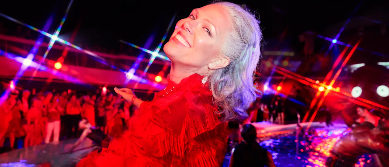 Welcome to Scarlet Night—celebrate with circus acts, games, karaoke, myth-telling, and live music, all honoring a love that turned the world scarlet!