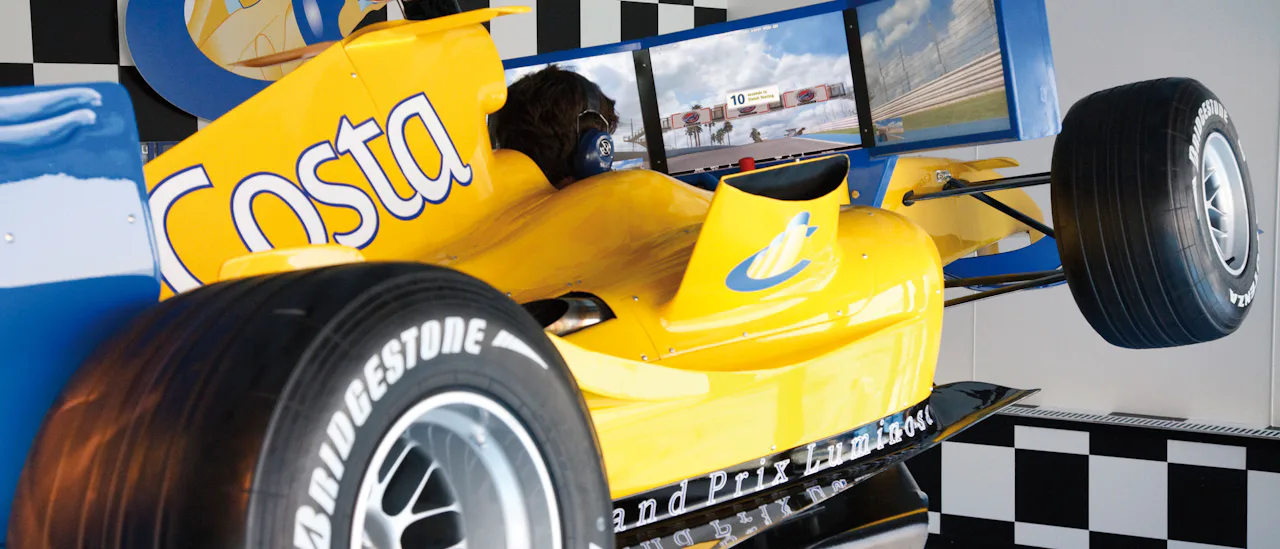 Get your adrenaline flowing in the formula-1 simulator
