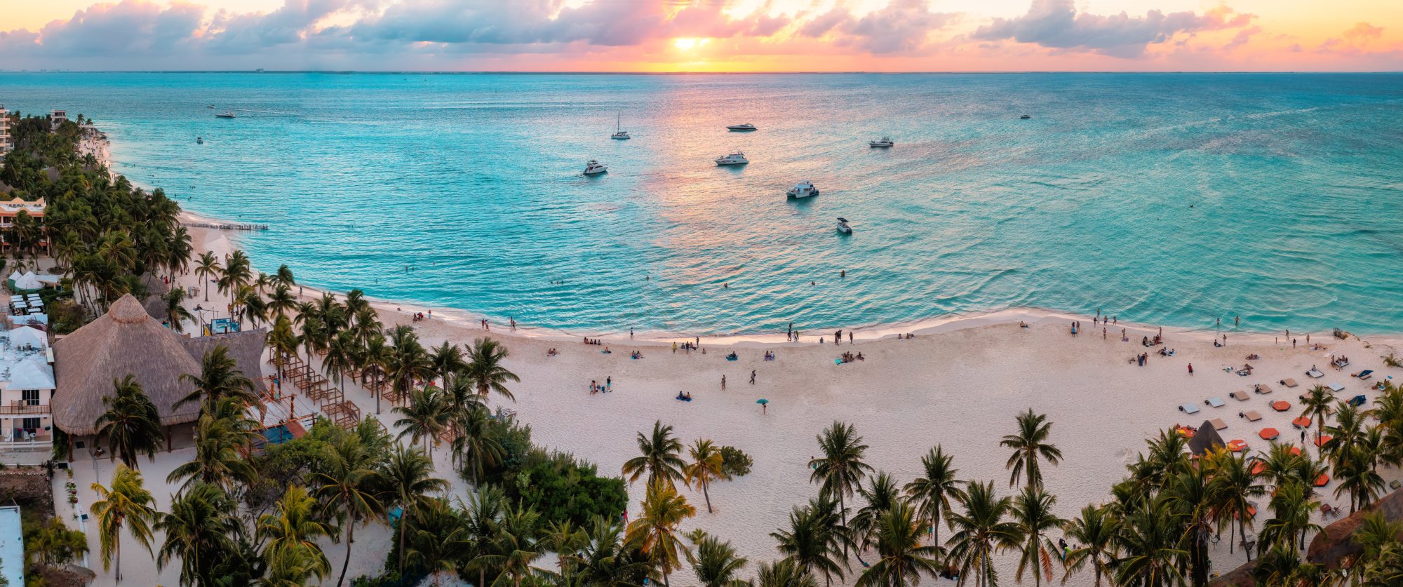 Cancun beach during summer