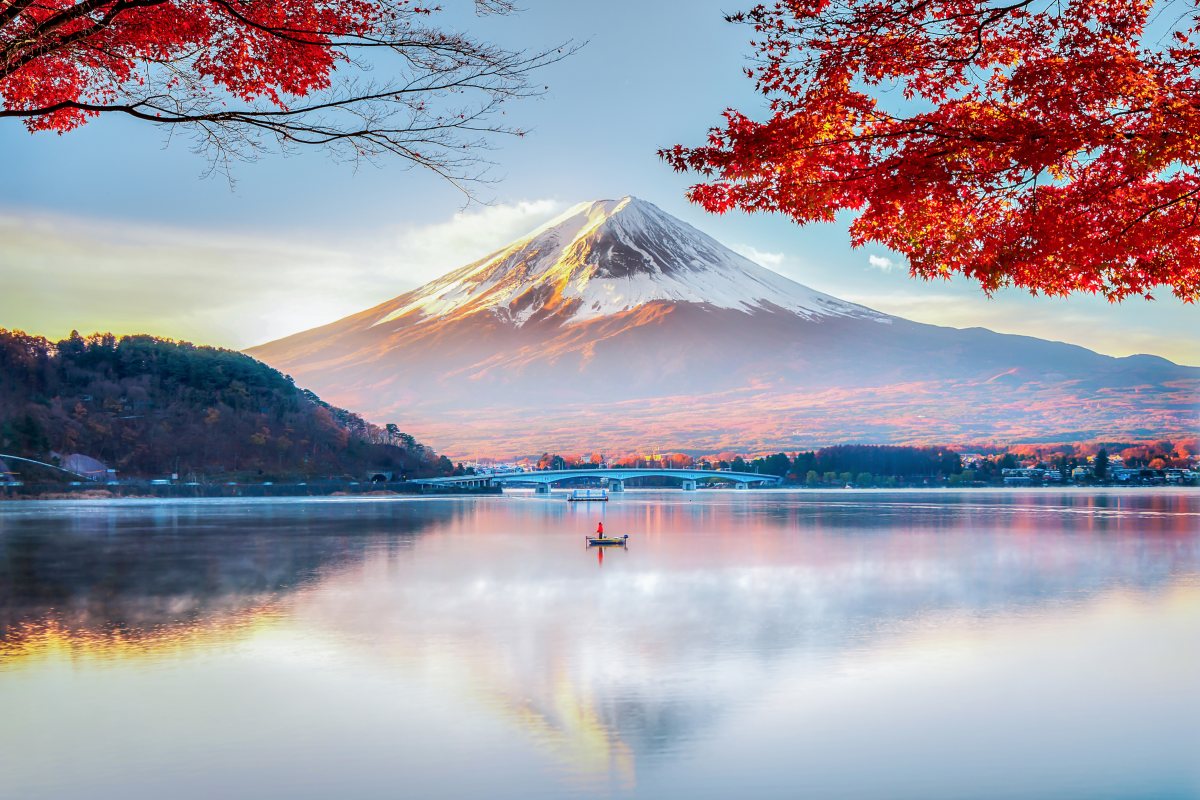 View of Mt Fuji in Japan