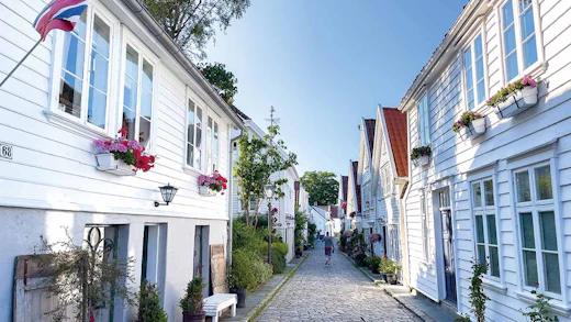 Gamle Stavanger Old Town Stavanger wooden houses, Norway