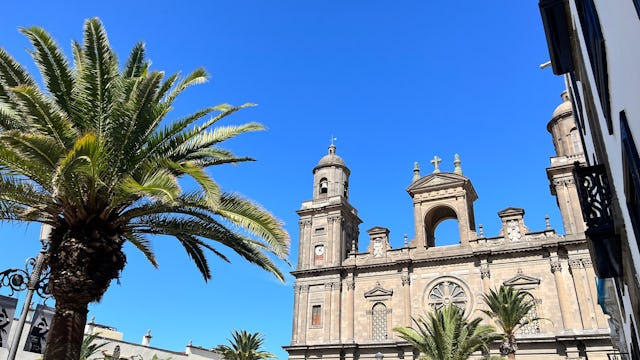 Main old square town in Las Palmas de Gran Canaria