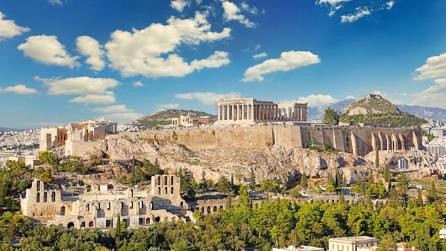 The Parthenon on the Athenian Acropolis, Greece