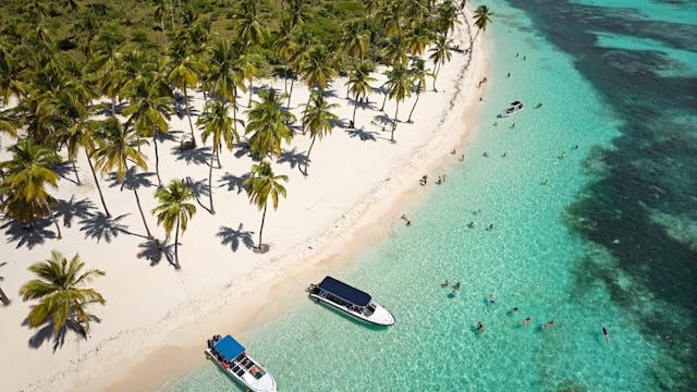 Idyllic beach in the Dominican Republic