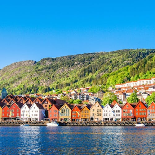 Bergen, Norway in the summer