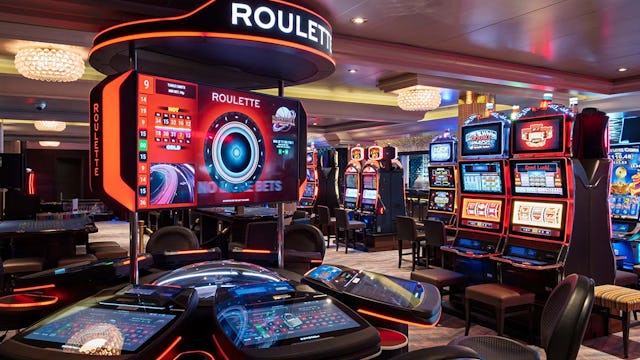 Casino on board Aurora Refit 2025 P&O Cruises