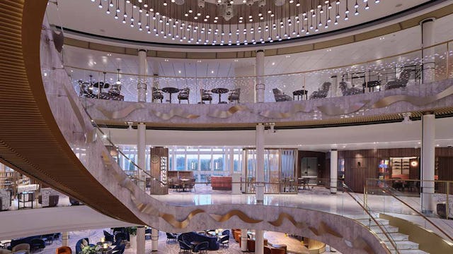 P&O Cruises' Arvia Grand Atrium