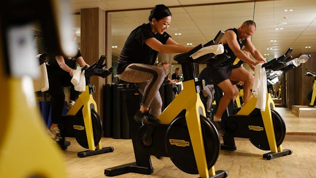 Spin Class in the Gym on board Arvia
