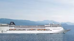 MSC Armonia Cruise Ship at sea