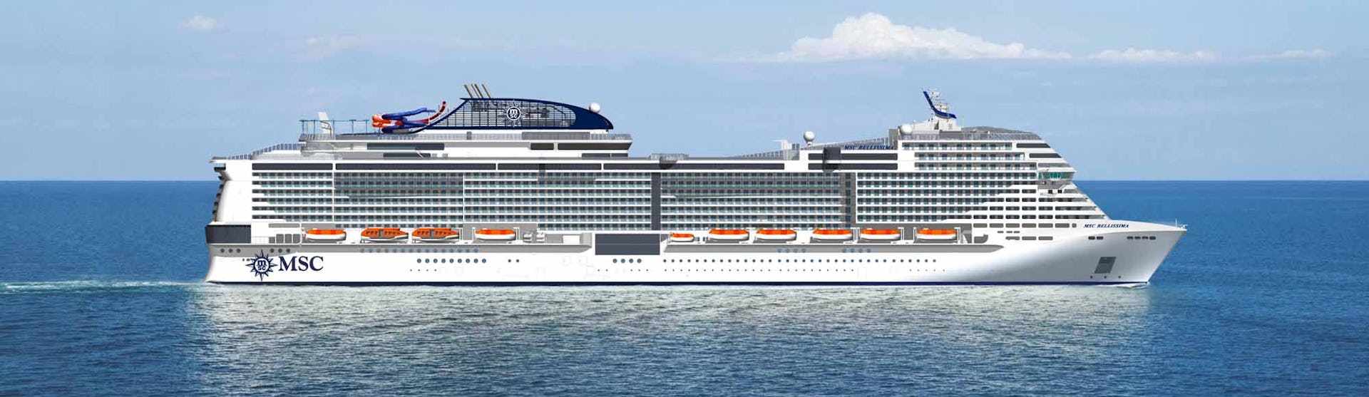 MSC Bellissima at sea