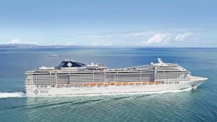 MSC Divina Cruise Ship at sea
