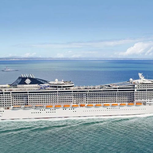 MSC Divina Cruise Ship at sea