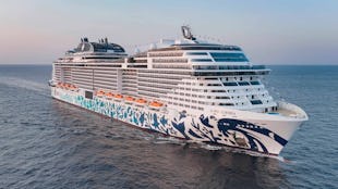 MSC Euribia Cruise Ship at sea