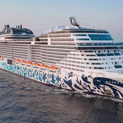 MSC Euribia Cruise Ship at sea
