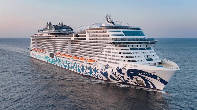 MSC Euribia Cruise Ship at sea
