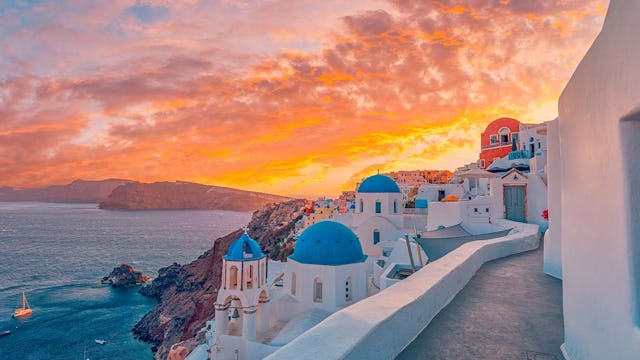 Santorini Greece Sunset