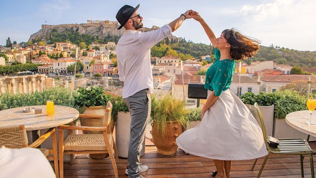 Couple in Athens, Greece