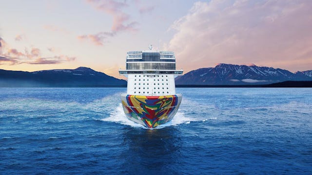 Norwegian Encore at sea