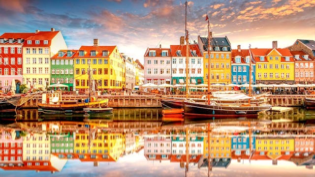 Nyhavn Harbour, Copenhagen, Denmark