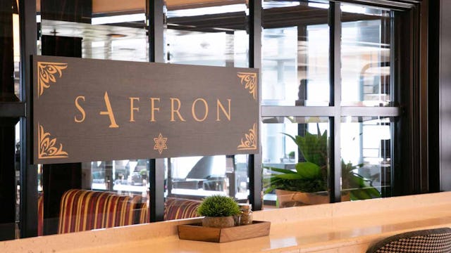 Ambassador Cruise Line Saffron Restaurant Sign