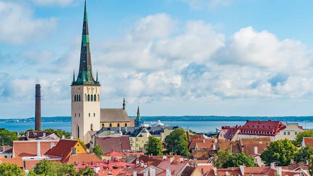 Old town of Tallinn in Estonia