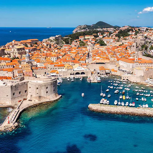 Dubrovnik a city in southern Croatia fronting the Adriatic Sea, Europe.