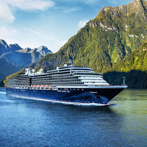 Holland America's Noordam sailing through the Norwegian Fjords