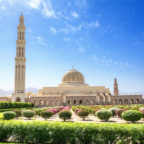 Gardens and the Muscat Grand Mosque