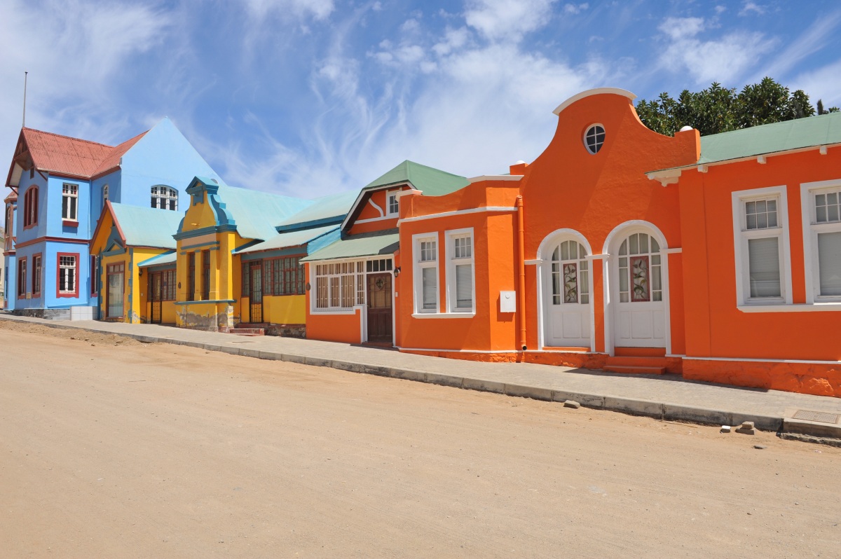 Houses in Luderitz, Namibia