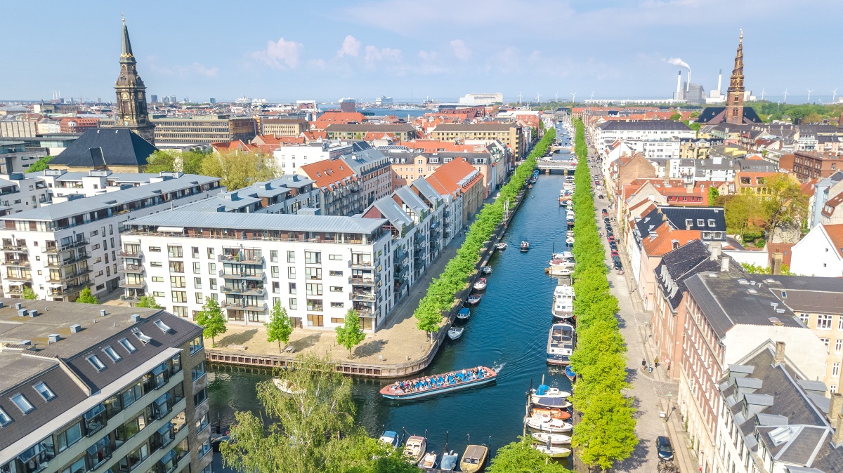 Nyhavn historical pier port and canal, Copenhagen