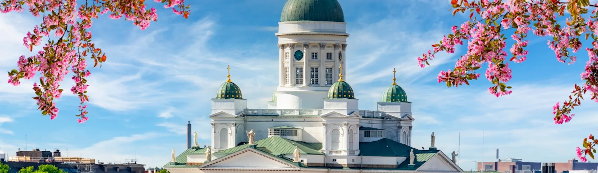 Helsinki Cathedral in spring