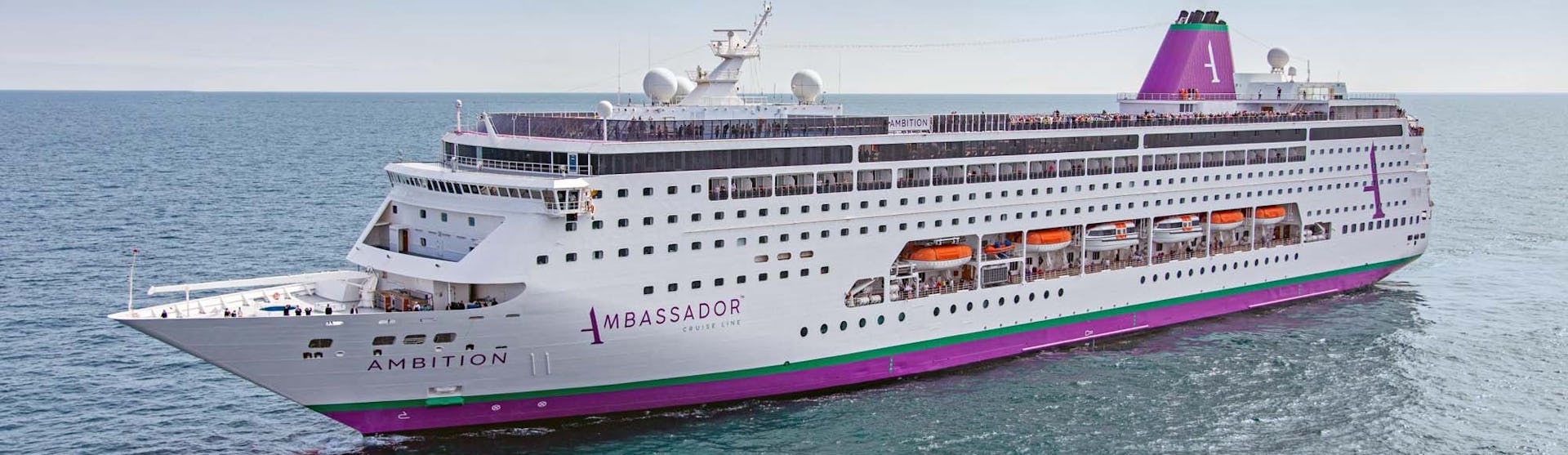 Ambassador Ambition Cruise Ship at sea