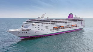 Ambassador Ambition Cruise Ship at sea