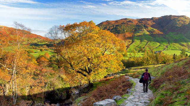Autumn hike on a British Isles cruise