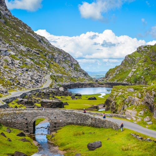 Scenic view of Gap of Dunloe, County Kerry, Ireland