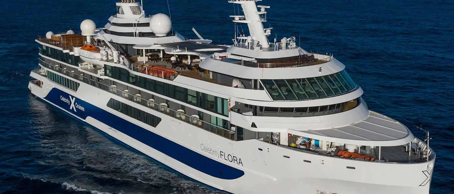 Celebrity Flora Cruise Ship at sea