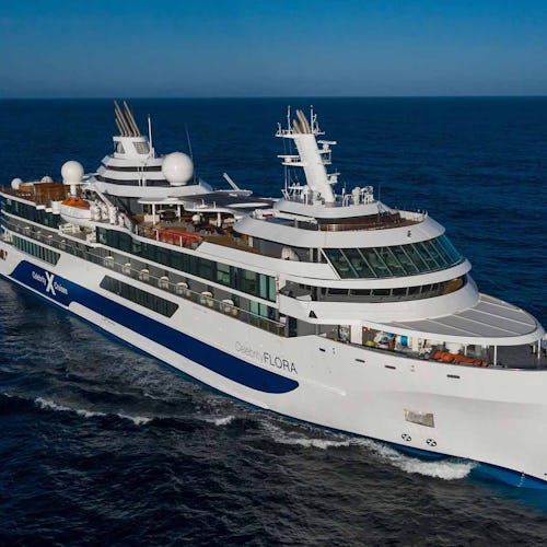 Celebrity Flora Cruise Ship at sea