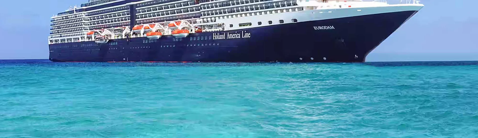 Holland America's cruise ship Eurodam at sea
