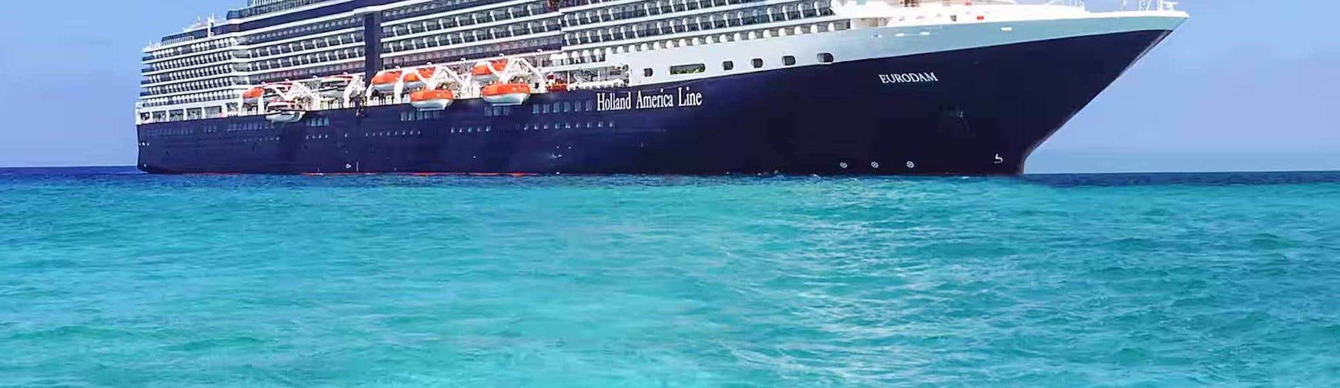 Holland America's cruise ship Eurodam at sea