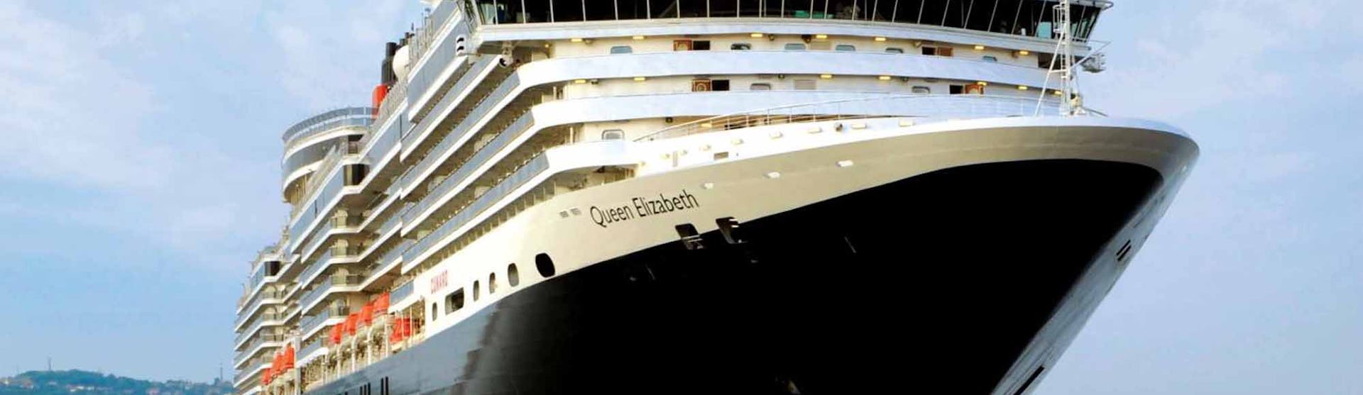 Queen Elizabeth Cruise Ship at sea