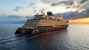 Explora III cruise ship sailing to the horizon