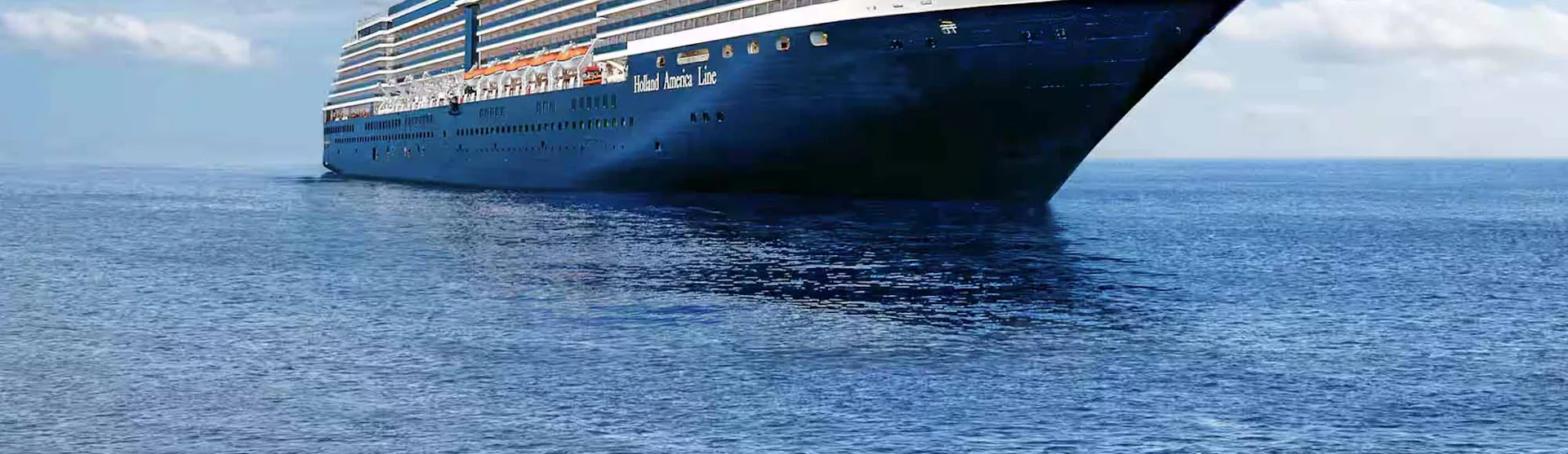 Holland America Oosterdam cruise ship at sea