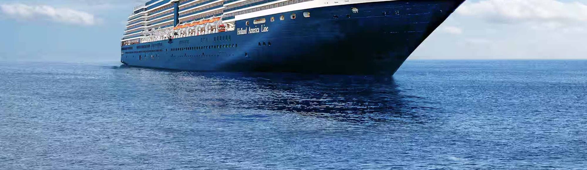 Holland America Oosterdam cruise ship at sea