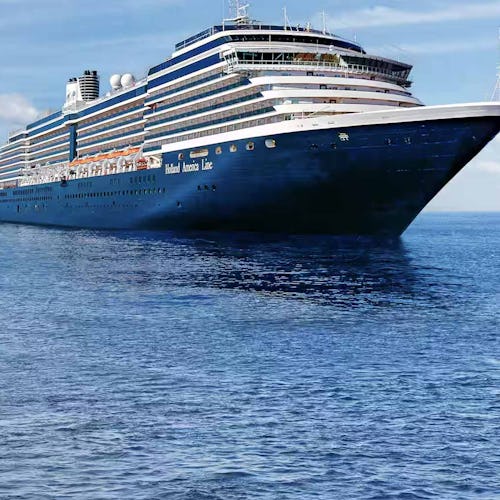 Holland America Oosterdam cruise ship at sea
