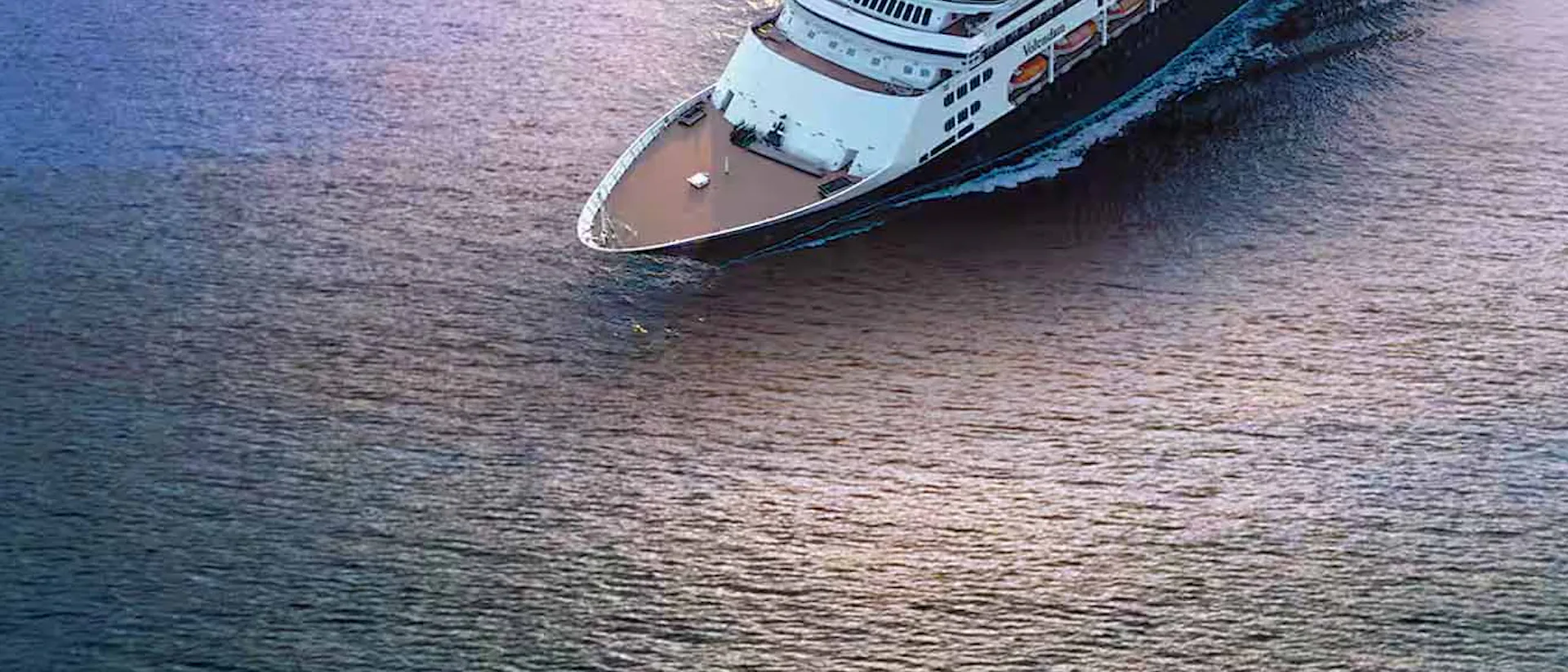 Holland America Cruise ship Volendam on the ocean