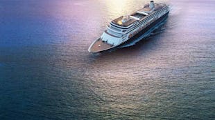 Holland America Cruise ship Volendam on the ocean