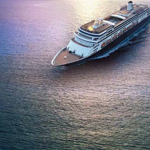 Holland America Cruise ship Volendam on the ocean