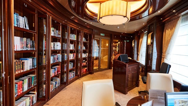 Library on Majestic Princess